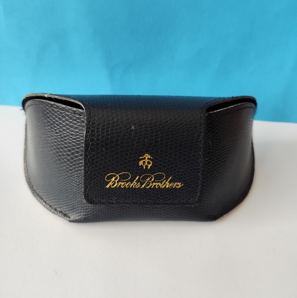 4/$50⭐️Brooks Brothers Soft Shell Magnetic Eyeglasses Sunglasses Case Navy Blue